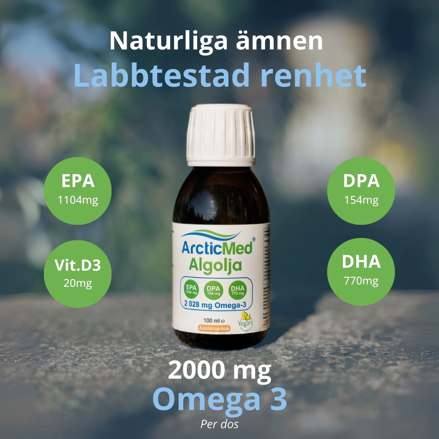 Algae Omega-3 Premium Orange flavor