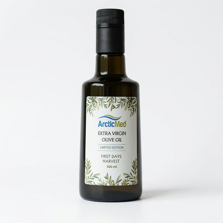 Premium extra virgin olivolja – polyfenoler, stekning & hälsa | ArcticMed